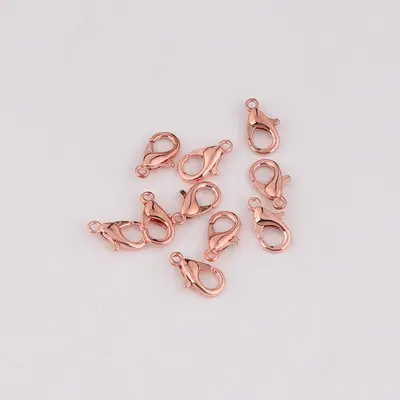 Metal Alloy Lobster Clasp for DIY Jewelry, Multi-Color, Multiple Sizes - 12