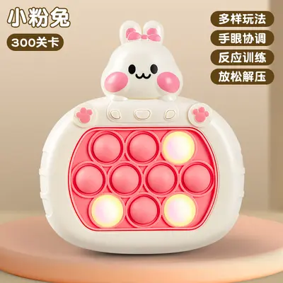 Lernspielzeug Cartoon Süßer Hase Whack-a-Mole Kinder Durchspiel-Schnellspiel-Spielautomat Drück-Spaß Kindergarten Kleines Geschenk