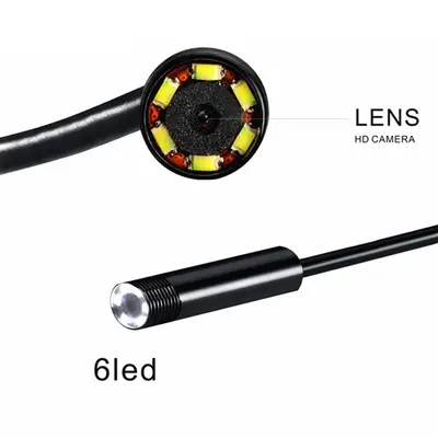 7mm USB Android endoskop, 1m su geçirmez, elle tutulan - 6