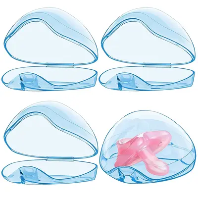 Lebensmittelqualität Schnuller-Tasche Baby-Beruhigungsmittel Silikon staubdicht Aufbewahrungstasche tragbare Baby-Schnuller-Tasche Schnuller-Aufbewahrungsbox