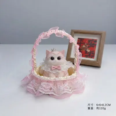 Handmade Kitten Figure, DIY Stress Relief Toy and Decorative Gift - 6