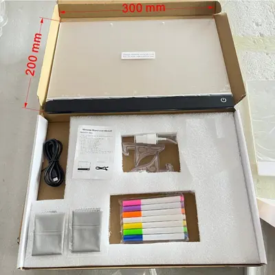 Children's Light-Up LED Drawing Board, Erasable Acrylic Writing Board - 10
