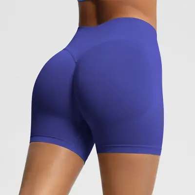 Seamless High-Waist Women's Fitness Shorts, Butt-Lifting, Quick-Dry Yoga Shorts - 13