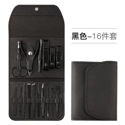 Nail scissor set manicure tools nail scissor for men carbon steel nail scissor ear cleaning stick pedicure set - 7