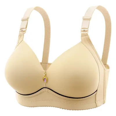 Plus Size Wireless Gathering Bra, Breathable - 4