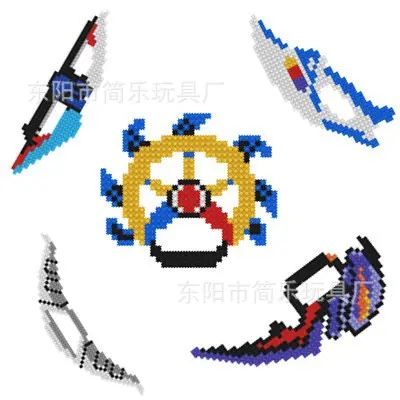 Building blocks compatible with Lego cross-border particle assembled weapon series swords male and children educational toys gift box wholesale