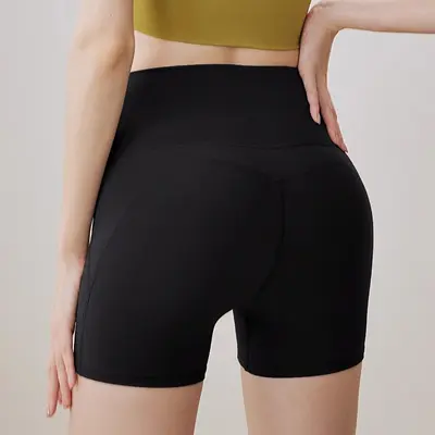 Kadın spor takımı fitness şort açık sırt yüksek yoğunluk - 11