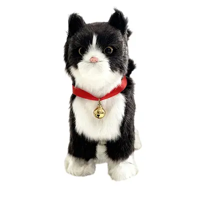 Dokunmatik Yürüyen Kedi Oyuncağı, Çanlı Kedi Tasması ve Peluş Oyuncak