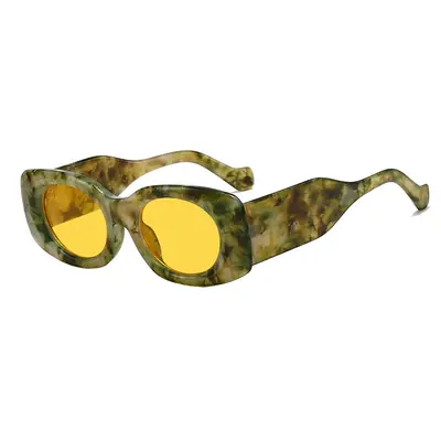 Square Concave Design Sunglasses, Street Style Fashion - 4