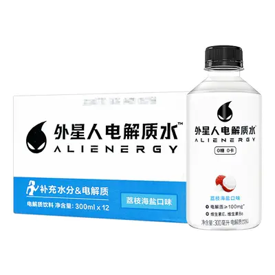 Alien Electrolyte Water, Zero Sugar, 300ml x 12 Bottles - 8