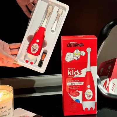 Children's Electric Toothbrush, 5-Piece Set, Ages 2-15, Soft Head - 11