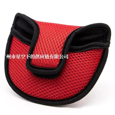 Nylon Mesh Golf Putter Cover, Semicircle Club Head Protector
