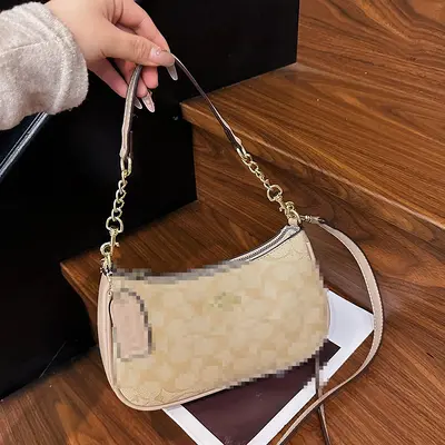 Crescent Underarm Bag with Chain, Single Shoulder Crossbody Women's Bag - 3