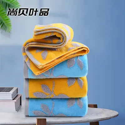 Saf pamuk havlu seti, emici, banyo ve plaj kullanımı