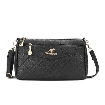 Hengli Factory Ladies Genuine Leather Texture Crossbody Mini Bag Single Shoulder Shopping Coin Phone Bag Small Wallet Soft Leather