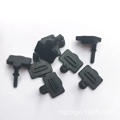 USB Type-C square silicone dust plug, waterproof