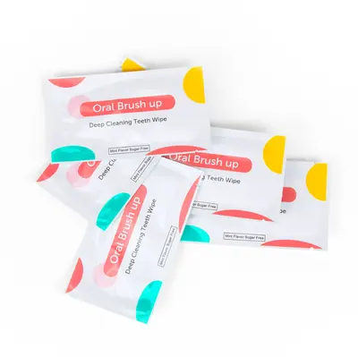 Disposable Finger Dental Cleaning Wipes with Braces Cleaning Tablets