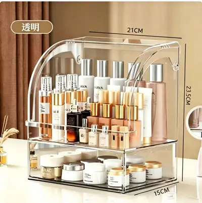 Acryl-Make-up-Aufbewahrungsbox mit Schubladen, staubdicht