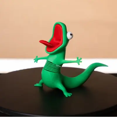 Lizard Meme Wiggling Spring Fidget Lizard Desk Figurine - 7