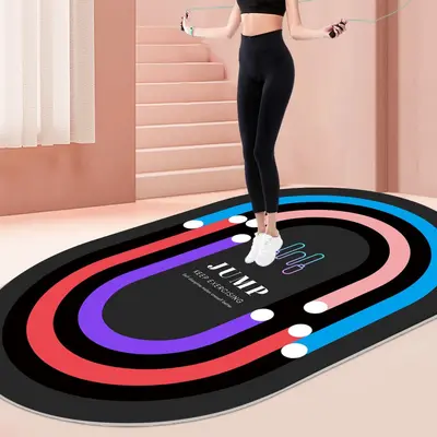 Thick Anti-Slip Shock-Absorbing Silent Yoga and Fitness Mat for Home Use - 9