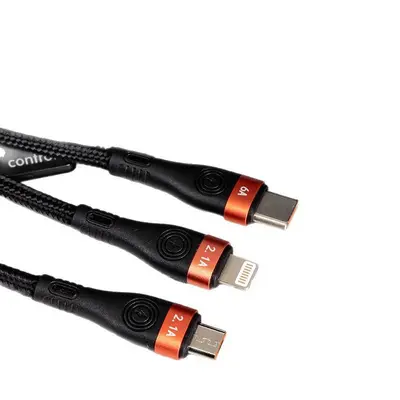 66-W-Superschnell-Ladekabel 3-in-1 für Huawei, Android und Apple