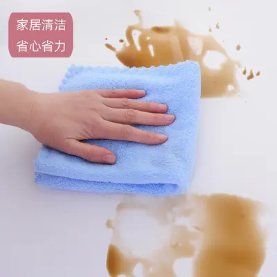 Warp-edge jacquard knitted coral velvet small square towel 30x30 cm children's towel absorbent soft fabric baby face towel