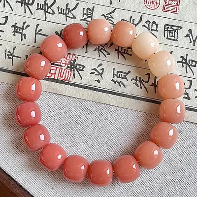 High-quality natural bodhi root bracelets for men and women, Bodhi seed Yuanshan Dai retro style hand-wrapped soft beaded bracelets - 9