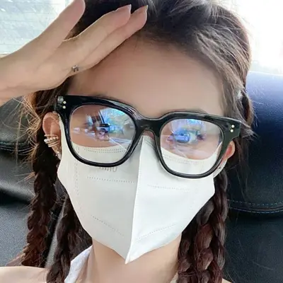 Retro Anti-Blue Light Glasses, Unisex Fashion Frame, Ready Myopia Lenses