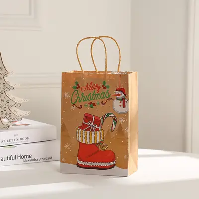 Noel Partisi Hediye Tote Çantası, Noel Baba Hediye Paketleme Çantası - 8