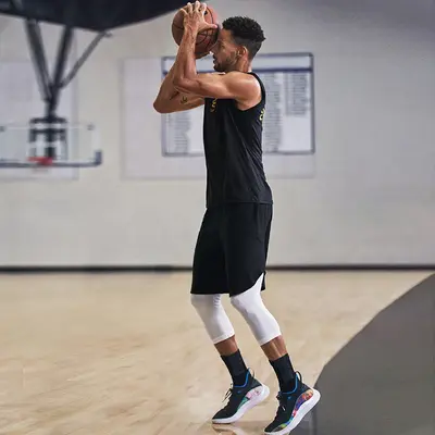 Men's Basketball Sports Leggings, 7/8 Length, Quick-Dry, Compression - 3