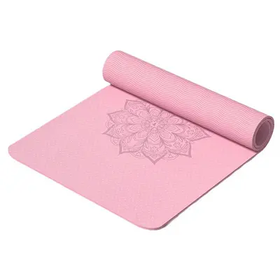Doppel-Yogamatte, verdickt, verbreitert, rutschfest, für Zuhause
