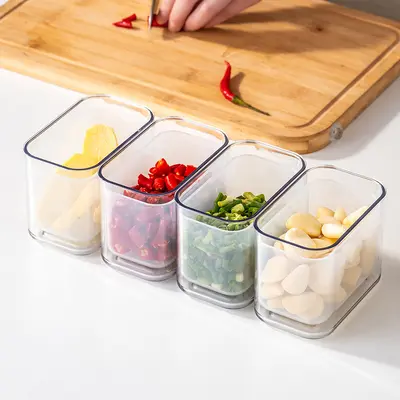 Refrigerator Storage Box Food Grade Drainable Fresh-keeping