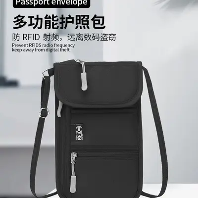 RFID-Schutztasche für Reisepass und Dokumente, multifunktional