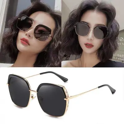 Large Frame Polarized Sunglasses for Women, UV400 Protection, Round Face Style - 7