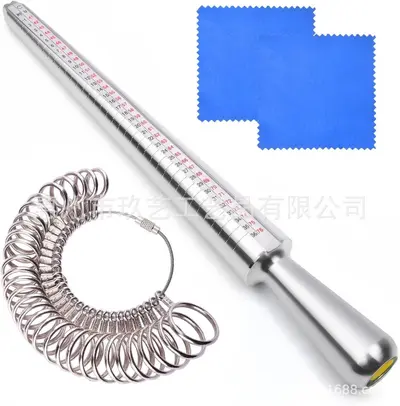 Ring Sizer Set with Measuring Sticks and Ring Stretcher - 13