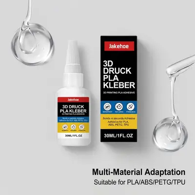 JAKEHOE 3D Printing Adhesive, Mild Odor, Suitable for Multiple Materials