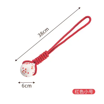 Dog Rope Popcorn Ball E-TPU Lightweight Bite-Resistant Fetch Toy - 8