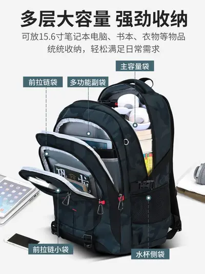 Schulrucksack 2026 für Mittelschüler, Schüler der Sekundarstufe, Schüler der Oberstufe, Rucksack mit extra großem Fassungsvermögen, gewichtsreduzierende Schultasche mit Wirbelsäulenschutz für Jungen - 4