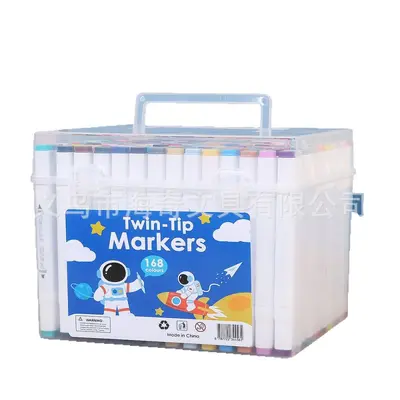 Çift uçlu marker kalem seti, 12 renk, su ile yıkanabilir, anime çizim - 6