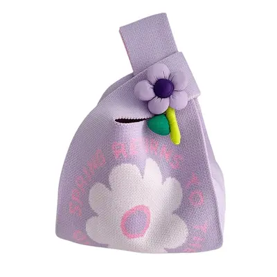 Animal Pattern Knitted Bucket Bag for Women - 6