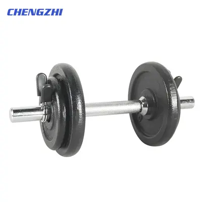 Cast iron dumbbell set 10 kg detachable adjustable