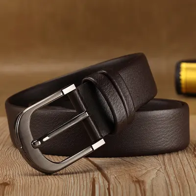 Simple hot style men's pin buckle belt Korea fashion comfortable belt men's belt trouser belt manufacturer wholesale