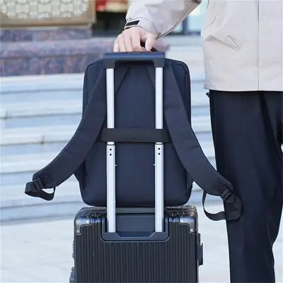 Großer Laptop-Rucksack als Geschenk, mit individuell bedruckbarem Logo - 5