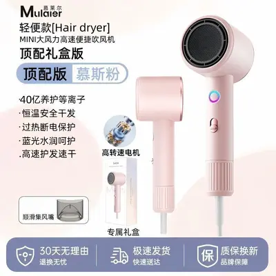 High-Power Negative Ion Hair Dryer with Hot and Cold Settings, Quiet - 7