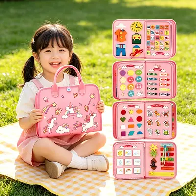 Felt educational activity board for children's development
