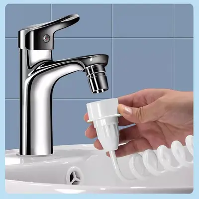 水龙头冲牙器家用洗牙器儿童正畸专用牙齿缝口腔冲洗器水牙线批发
