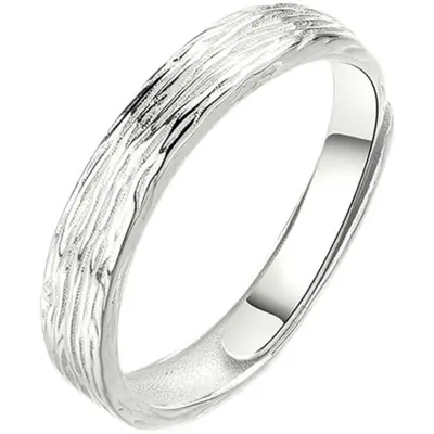 Men's combination stacking ring, retro open style