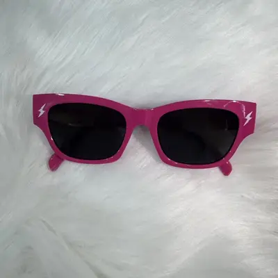 Women's Dopamine-Colored Printed Sunglasses, UV Protection, Square Frame