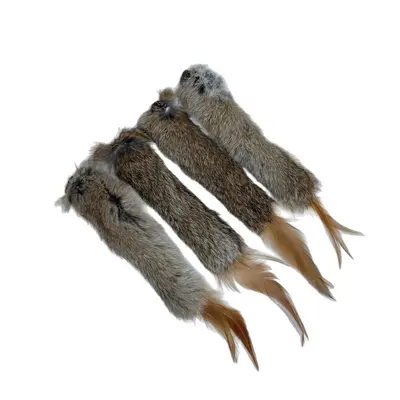 Natural Gall Fruit and Rabbit Fur Cat Toy, Silent - 6
