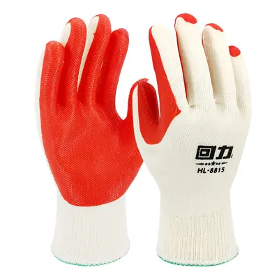 Huili Thick Latex Coated Garden Gloves, Wear-Resistant, Plus Size